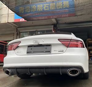 Difusor trasero estilo <span class=keywords><strong>Hunter</strong></span> Auto RS con puntas de escape para Audi A7 Upgrade RS7 Mufla de tubo de escape - Product Image 3