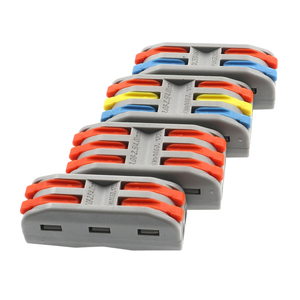 Connecteur de câble universel compact à levier, bornier de raccordement 2/3/4/5 voies, connecteur de câble électrique rapide à insertion par poussée, 32A 400V - Product Image 6