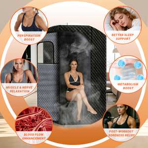 Sauna de Vapor Portátil ZT para 1 Persona con Panel de Control, Sauna de Vapor Plegable, Cabina de Sauna Húmeda, SPA, Cabina de Sauna de Vapor para Todo el Cuerpo - Product Image 5