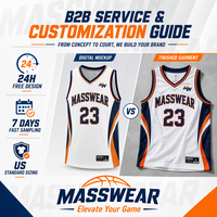 Setelan Seragam Basket Kustom 180GSM Pro Mesh Sublimasi Berkelanjutan Kaos Basket Tanpa Lengan V-neck Pria untuk Hari Pertandingan