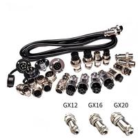 Connecteur circulaire automobile étanche IP67 en alliage de zinc avec contacts en laiton GX12 GX16 GX20, fiche aviation femelle/mâle ZLconnector