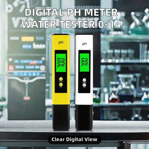 Testeur de qualité de l'eau numérique, pH-mètre, 0,00-14,00 pH, précision 0,01 pH, type stylo portable pour laboratoire, piscine - Product Image 3