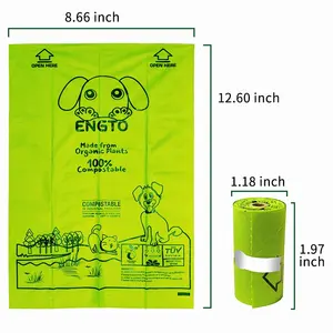 Wholesale Portable Biodegradable Pet Poop waste Bag For Dog And Cat