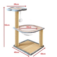 Árbol para Gatos con Rascador Integrado, Vertical, Resistente al Desgaste, para Gatitos