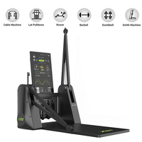 Xburn GYM Master, Equipo de Fitness Comercial Inteligente de Alta Tecnología, Pila de Pesas Metálica de 150 kg, Motor Dual, Pantalla HD de 32'', WiFi