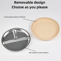En Gros Ensemble de Repas pour Bébé en Silicone de Qualité Alimentaire – Bavette, Cuillère, Assiette et Bol
