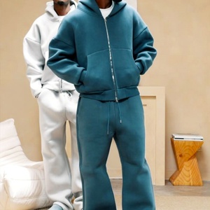 Custom logo Heavyweight 500gsm <b>Jogging</b> <b>Suit</b> Tracksuit Baggy Sweatpants and Hoodies Set Jogger Oversized Tracksuit Sweatsuits Men - Product Image 2