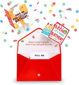 Caja explosiva de confeti DIY, sobre de tarjetas de regalo creativo hecho a mano con caja pop - Product Image 2