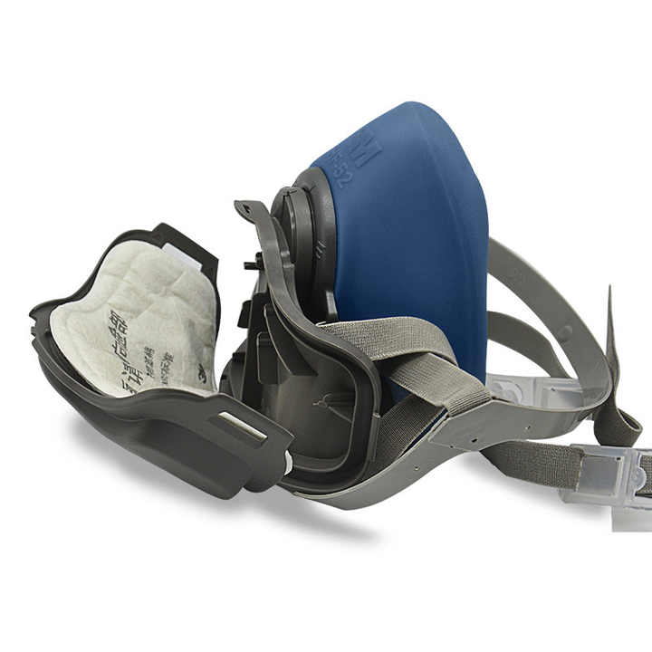 Powder Resistant Mask HF-52 Dustproof Mask Anti-odor Industrial Powder Silicone Grinding Mask ...