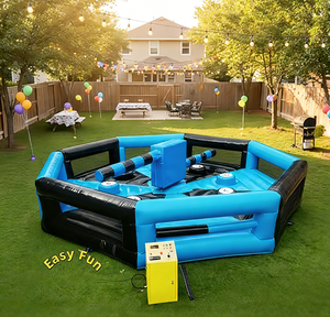 EASYFUN Factory - Juego Inflable Wipeout Meltdown de Alta Calidad, Juego Interactivo Comercial Eliminator para <span class=keywords><strong>Alquiler</strong></span> en Fiestas - Product Image 3