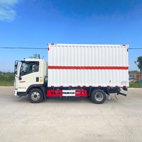 Fournisseur direct d'usine de camions de transport Howo, camions à caisse blindée anti-explosion, spécialement conçus pour le transport de marchandises dangereuses