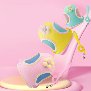 Wholesale Cheap Spring Breathable Small Dog Harness and Leash Pet Harnesses for Cats and Canine Companions - Product Image 6