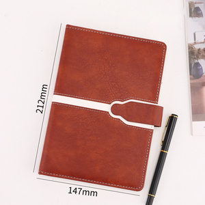 Organiseur-agenda en similicuir rouge, très demandé, avec fermeture à sangle blanche, pour notes professionnelles - Product Image 4