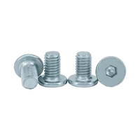 Vis à tête plate ultra-mince en acier au carbone zingué de grade 10.9, vis à six pans creux à profil bas, boulons à tête cylindrique pour coffrets de télécommunications
