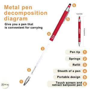 Stylo à bille promotionnel Celena Stylus à finition mate, stylo à bille à toucher doux, pas cher, pour cadeau, avec logo personnalisé imprimé - Product Image 3