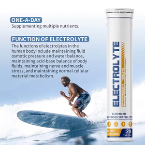 Comprimés effervescents d'<span class=keywords><strong>hydro</strong></span>électrolytes et de vitamines naturels et biologiques Halal, marque privée OEM ODM, pour adultes, hydratation rapide - Product Image 4