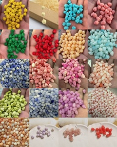 Fiori di Giglio Arancioni Intagliati a Mano in Madreperla per Gioielli, Accessori per Bigiotteria - Product Image 6