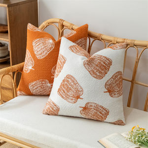 جاكار اليقطين ديكور عصري غطاء وسادة مريح تطريز الخفة رمي هندسي مكافحة ساكنة غرفة المعيشة - Product Image 3