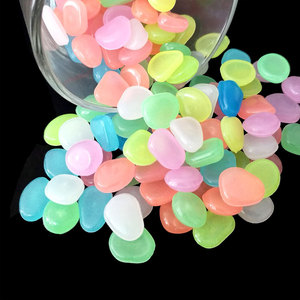 Pedras Luminosas para Paisagismo de Aquários, Vasos de Jardim e Decoração de Aquários, Seixos Coloridos de Resina, Pedras Fluorescentes - Product Image 2