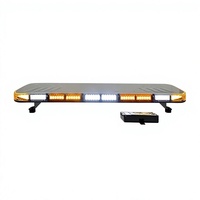 Barre lumineuse d'avertissement LED rouge et bleue 12V DC pour éclairage extérieur automobile