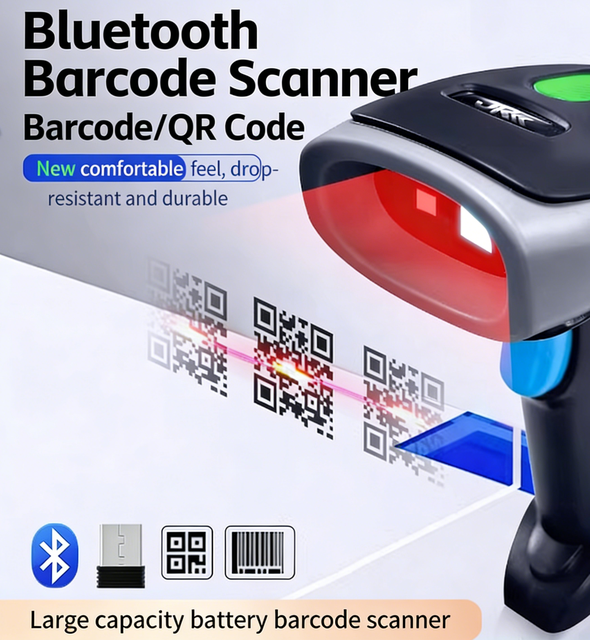 Elite Wireless Scanner Supermarket Checkout Barcode Scanner QR Code Wired Barcode Scanner