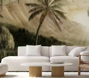 Personalizado 3D Tropical Gaze City pared pegatina impermeable sofá <span class=keywords><strong>TV</strong></span> sala de estar Fondo papel tapiz Mural para uso en Hotel - Product Image 2