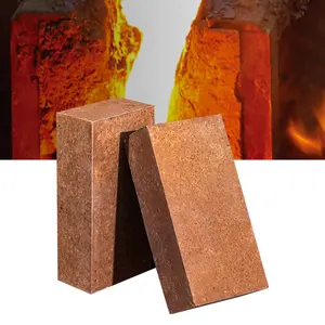 Alkalische Magnesia Brandwerende Baksteen 1800 Graden Mgo Magnesiet Vuurvaste Baksteen Gebruikt In De Staalindustrie