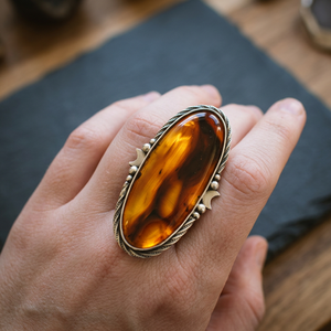 Lovely Yellow Montana Agate Gemstone <b>Ring</b> 925 Sterling Silver Statement Jewelry Bezel Setting Cute Style Third Party Certified - Product Image 2