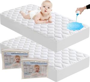 <span class=keywords><strong>120x60</strong></span> Twin Single Toddler Bassinet Matelas Couverture Imperméable et Gel Mousse à Mémoire pour Hôtels et Chambres Bébé Berceau pour Enfants - Product Image 3