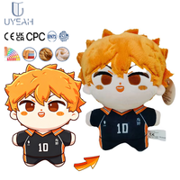 Uyeah Usine OEM/ODM Vente en Gros Personnalisable Personnage Mascotte Garçon Anime Kawaii Jouets en Peluche Douce en Coton Rembourrés Figurines de Dessins Animés