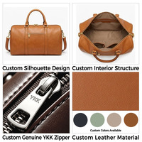 Sac de voyage sportif grand format imperméable en cuir, sac de week-end, sac de nuit, fabrication en gros, marque privée OEM ODM