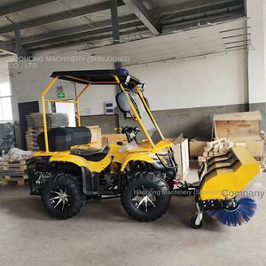 Driving Type Rolling <b>Brush</b> Snow Beach Snowplow Hand-Pushed Snow Blower Community Property Snowplow - Product Image 4