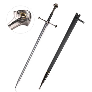 <span class=keywords><strong>Réplique</strong></span> de l'épée Narsil de 132 cm, inspirée du <span class=keywords><strong>Seigneur</strong></span> <span class=keywords><strong>des</strong></span> <span class=keywords><strong>Anneaux</strong></span>, lame 440ss, accessoire de cosplay, <span class=keywords><strong>réplique</strong></span> d'Aragorn, Anduril, épée réelle taille réelle - Product Image 1