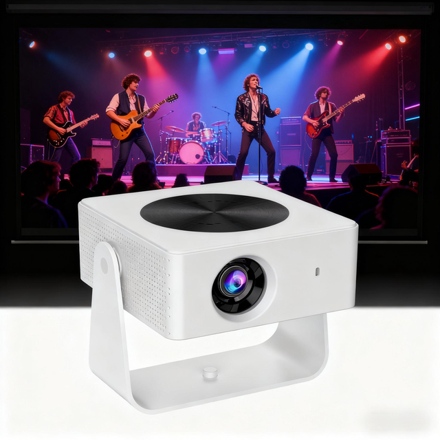 T1 Pro Mini Projector Portable Video Projector Android 13 720p Support 4K Smart LCD Home Cinema Beamer