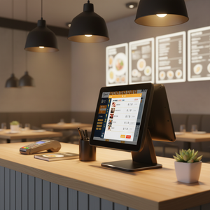 Sistema POS <span class=keywords><strong>de</strong></span> 15.6 Pulgadas con Software, Pantalla Táctil Dual, Caja Registradora, Dispositivo Todo en Uno, Terminal <span class=keywords><strong>Punto</strong></span> <span class=keywords><strong>de</strong></span> <span class=keywords><strong>Venta</strong></span> - Product Image 1