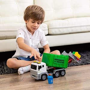 <span class=keywords><strong>Camion</strong></span> della <span class=keywords><strong>Spazzatura</strong></span> <span class=keywords><strong>Giocattolo</strong></span> con 4 Contenitori Posteriori, <span class=keywords><strong>Camion</strong></span> Ribaltabile <span class=keywords><strong>Giocattolo</strong></span>, Veicoli da Gioco - Product Image 6