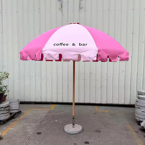 Ombrellone Semicircolare Personalizzabile con Telaio in Alluminio per Giardino e Uso Esterno - Product Image 4