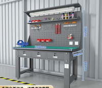 Banc de travail robuste antistatique personnalisable ZHY-66 1200x750x1800mm avec 3 tiroirs et serrure à clé pour atelier et ligne d'assemblage2
