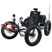 Quad couché électrique Fat Tire Trike plus stable pour les voyages à vendre