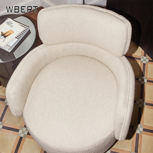 WBERT sofá de diseño minimalista italiano silla pequeño apartamento moderno Simple tela muebles personalización salón de recepción modelo - Product Image 4