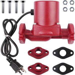 Pompe de circulation Zelven 1/12Hp 115V 60Hz en acier inoxydable avec raccord à bride, pompe à eau à trois vitesses - Product Image 3