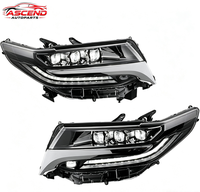 Kit de feux arrière LED Plug-and-Play à triple lentille avec boîtier en cristal, sans modification de câblage pour Toyota Alphard / Vellfire (2011-2023)