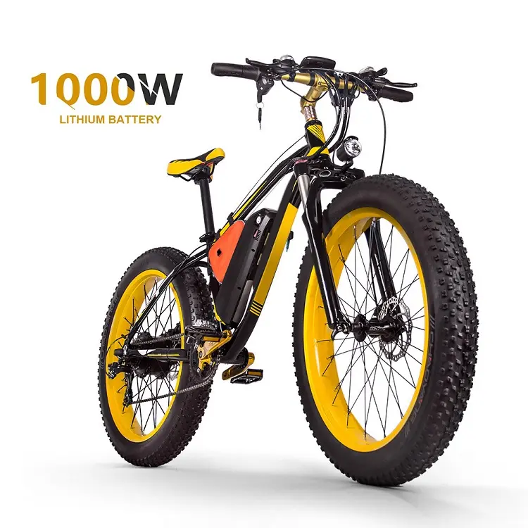 2020 più caldo Bici Elettrica Bici Elettrica 26 ''Fat Tire Telaio In Alluminio Elettrico Beach Cruiser Bici Elettrica Della Bicicletta