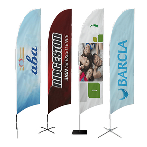 Bandera Publicitaria Personalizada con Logotipo, Tejida, para Negocios, Eventos Deportivos, Playa, Forma <span class=keywords><strong>de</strong></span> Lágrima, Exterior, Bandera Tipo Pluma - Product Image 4