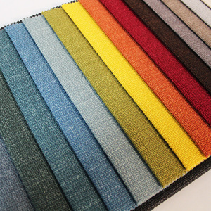 Luxury Yarn <strong>Dyed</strong> <strong>Burlap</strong> Polyester Faux Linen Plain <strong>Fabric</strong> Slipcovered Sofa <strong>Fabric</strong> for Curtain - Product Image 3
