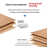 Cajas de Cartón Corrugado de Materiales Reciclados para Mudanzas, Logística, Envíos, Comercio Electrónico Transfronterizo, Embalaje, Estampado Personalizado