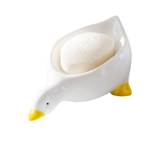 <span class=keywords><strong>Jabonera</strong></span> con Forma de Pato Adorable con Drenaje, Soporte de Jabón Autodrenante <span class=keywords><strong>para</strong></span> Baño, Caja de Jabón de Pato de Dibujos Animados <span class=keywords><strong>para</strong></span> Lavabo del Hogar - Product Image 3