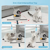 Nuovo prodotto intelligente 4-in-1 piuma/campane/palline di peluche giocattoli interattivi per gatti per gatti