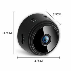 Mini Telecamera di Sorveglianza Senza Fili HD 1080p WiFi per Interni/Esterni con Rilevamento Movimento, Visione Notturna e Archiviazione <span class=keywords><strong>Cloud</strong></span> A9 CCTV - Product Image 4