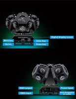 Luces Móviles de Cabeza con Haz de 18*12W LED 4en1 DMX512 RGBW, Luz de Escenario con 3 Cabezas de Haz Láser para KTV, DJ, Discoteca, Fiestas, Iluminación Láser